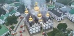 Daños en la Catedral de la Dormición tras un ataque en Kiev