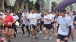Participantes de la carrera de la Guardia Nacional en Tlaxcala.
