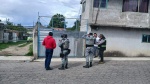 Foto: Cortesía Patrulla de Protección Civil en una calle de Xaloztoc.