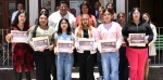Estudiantes de la UTH reciben becas del Ayuntamiento de Tlaltenango.