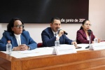 Foto: Cortesía Magistrados del TJA durante conversatorio sobre justicia administrativa.