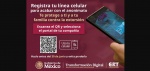 Persona consulta en su celular si su línea está registrada.
