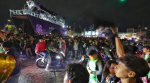 Foto: Cortesía Aficionados celebran en Apizaco el triunfo de México en el Mundial 2026.