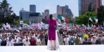 Claudia Sheinbaum durante informe en el Monumento a la Revolución