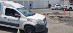 Foto: Cortesía Trabajos de excavación en una calle recién pavimentada en Puebla.