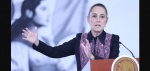 Foto: Cortesía Claudia Sheinbaum en Palacio Nacional durante conferencia de prensa sobre atención a madres buscadoras