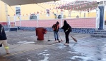Refuerza Servicio de Limpia acciones de limpieza durante la celebración patronal en San Juan Tlautla