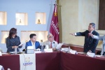 Carlos López Suárez durante la sesión del consejo cultural de Tlaxcala.