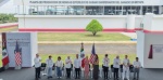 Claudia Sheinbaum durante la inauguración de la planta de moscas estériles en Chiapas.