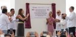 Presidenta Claudia Sheinbaum durante la inauguración de la planta en Chiapas.