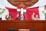 Diputados durante una sesión del Congreso de Tlaxcala.