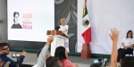 Foto: Cortesía Claudia Sheinbaum durante un anuncio de inversión en Veracruz.