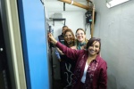 Foto: Cortesía Lorena Cuéllar durante encendido de transmisor de Radio Calpulalpan.