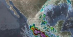 Foto: Cortesía Tormenta tropical sobre el océano Pacífico frente a las costas mexicanas.