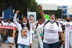 Foto: Cortesía Madres buscadoras llevan protesta por desaparecidos hasta el Estadio Cuauhtémoc
