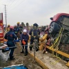 Accidente vehicular provoca movilización de cuerpos de emergencia en el Periférico Ecológico