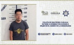 Policía de San Pedro Cholula detiene a hombre por acosar a mujer en el Barrio de La Magdalena
