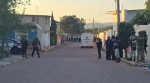 Patrullas y autoridades en operativo de seguridad en Atlangatepec