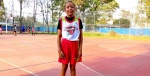 Foto: Cortesía Valerie Sofía Rodríguez con uniforme de basquetbol