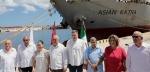Foto: Cortesía Buque con ayuda humanitaria llegando a Cuba