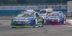 Autos de NASCAR México compitiendo en Puebla