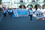 Miles de docentes llenan Tlaxcala y exigen mejoras en salud, pensiones y atención médica