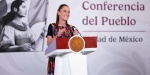 Claudia Sheinbaum durante conferencia matutina en Palacio Nacional