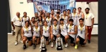 Foto: Cortesía Jugadores de Puebla celebran campeonato nacional de básquetbol