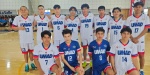 Foto: Cortesía Jugadores de Tigres Blancos UMAD durante un partido de voleibol.