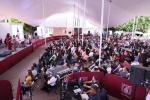 Foto: Cortesía Lorena Cuéllar durante encuentro ciudadano en Acuamanala