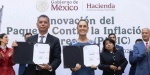 Claudia Sheinbaum firma acuerdo con empresas para mantener precio de la canasta básica