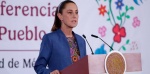 Foto: Cortesía Claudia Sheinbaum durante una asamblea comunitaria