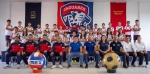 equipo juvenil de Jaguares IMEX antes de competir en torneo nacional