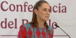 Sheinbaum hablando en conferencia sobre Díaz Ayuso
