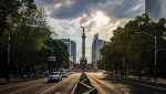 Cielo nublado sobre edificios de la Ciudad de México