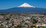 Cielo nublado sobre la ciudad de Puebla