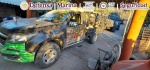 Patrullas y elementos federales durante operativo en Culiacán