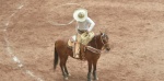 Charros compitiendo en el Lienzo Charro de Puebla