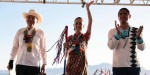 Claudia Sheinbaum durante inauguración del Acueducto Seri en Sonora